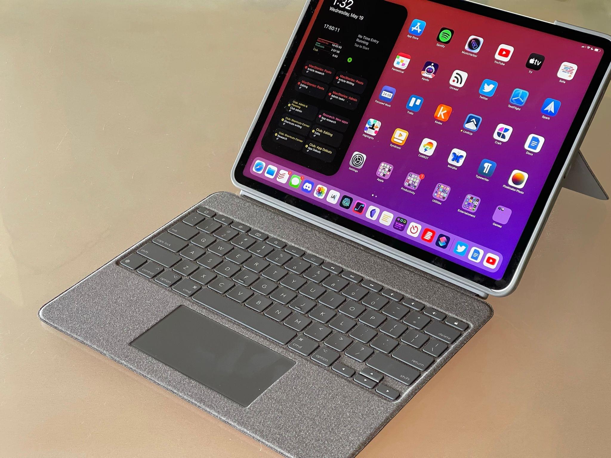 The Logitech Combo Touch for iPad Pro.